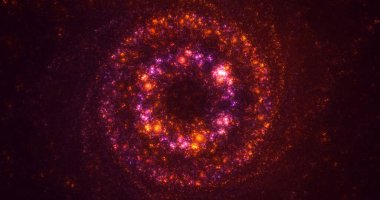 3B soyut renkli fraktal ışık arkaplanı oluşturma