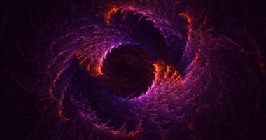 3B soyut renkli fraktal ışık arkaplanı oluşturma