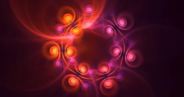 Rendering Abstract Colorful Fractal Light Background — Stock Photo, Image