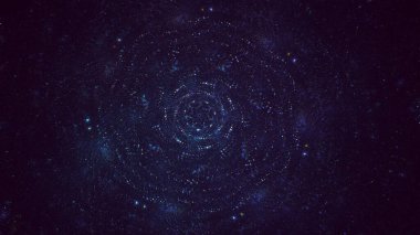 Soyut çember ışık arkaplanı oluşturuluyor