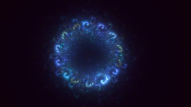 Soyut çember ışık arkaplanı oluşturuluyor