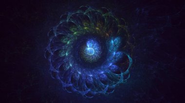 Soyut çember ışık arkaplanı oluşturuluyor