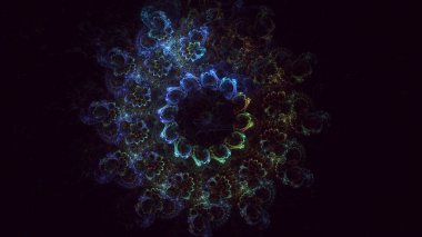 Soyut çember ışık arkaplanı oluşturuluyor