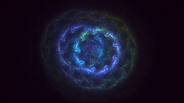 Soyut çember ışık arkaplanı oluşturuluyor