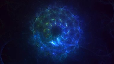 Soyut çember ışık arkaplanı oluşturuluyor