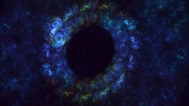 Soyut çember ışık arkaplanı oluşturuluyor