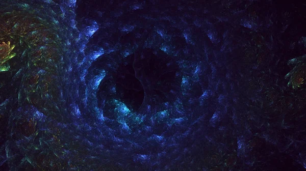 3B soyut renkli fraktal ışık arkaplanı oluşturma