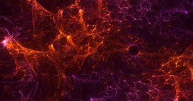 3B soyut renkli fraktal ışık arkaplanı oluşturma