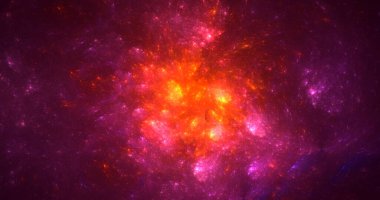 3B soyut renkli fraktal ışık arkaplanı oluşturma