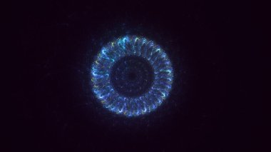 3B soyut renkli fraktal ışık arkaplanı oluşturma