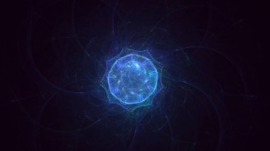 Soyut çember ışık arkaplanı oluşturuluyor