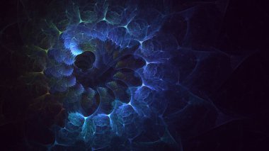 Soyut çember ışık arkaplanı oluşturuluyor