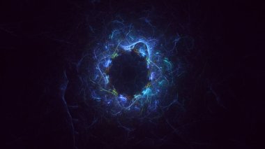 Soyut çember ışık arkaplanı oluşturuluyor