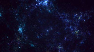 3B soyut renkli fraktal ışık arkaplanı oluşturma