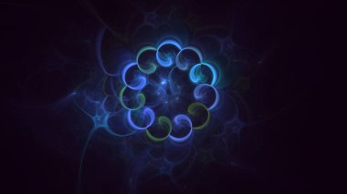 Soyut çember ışık arkaplanı oluşturuluyor