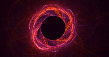 Soyut çember ışık arkaplanı oluşturuluyor