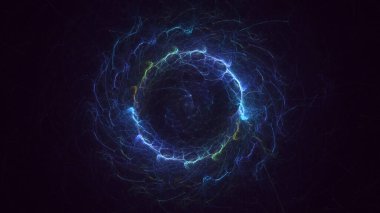 Soyut çember ışık arkaplanı oluşturuluyor