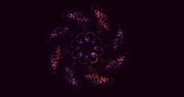 Soyut çember ışık arkaplanı oluşturuluyor