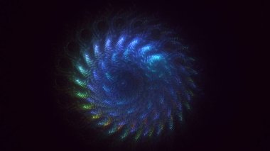 Soyut çember ışık arkaplanı oluşturuluyor