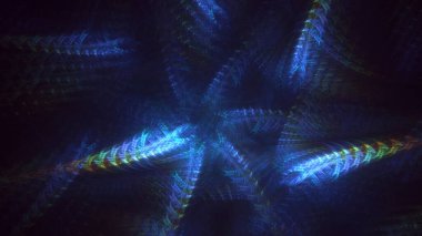 3B soyut renkli fraktal ışık arkaplanı oluşturma