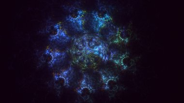 Soyut çember ışık arkaplanı oluşturuluyor