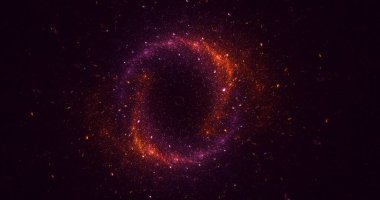 Soyut çember ışık arkaplanı oluşturuluyor