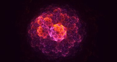 3B soyut renkli fraktal ışık arkaplanı oluşturma