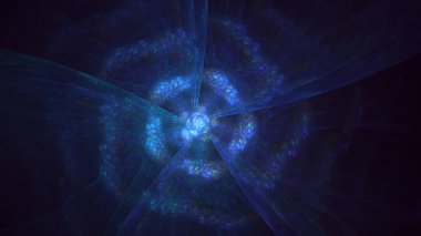 3B soyut renkli fraktal ışık arkaplanı oluşturma