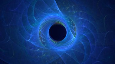 3B soyut renkli fraktal ışık arkaplanı oluşturma