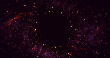 3B soyut yuvarlak ışık arkaplanı oluşturma