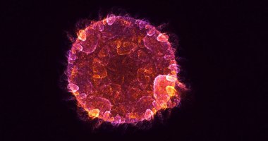 3B soyut yuvarlak ışık arkaplanı oluşturma