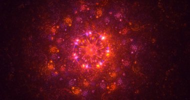 3B soyut yuvarlak ışık arkaplanı oluşturma