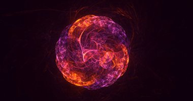 3B soyut yuvarlak ışık arkaplanı oluşturma