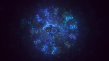 3B soyut yuvarlak ışık arkaplanı oluşturma