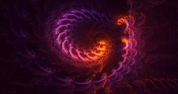 3B soyut renkli fraktal ışık arkaplanı oluşturma