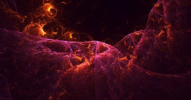 3B soyut renkli fraktal ışık arkaplanı oluşturma