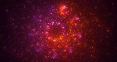 3B soyut renkli fraktal ışık arkaplanı oluşturma