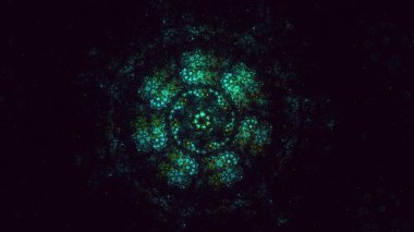 3B soyut renkli fraktal ışık arkaplanı oluşturma