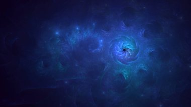 3B soyut renkli fraktal ışık arkaplanı oluşturma