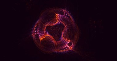 3B soyut renkli fraktal ışık arkaplanı oluşturma