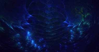 3D, soyut çok renkli teknoloji fraktal ışık arkaplanı oluşturuluyor