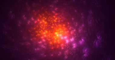 3D, soyut çok renkli teknoloji fraktal ışık arkaplanı oluşturuluyor