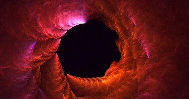 Soyut çok renkli fraktal ışık arkaplanı 3B görüntüleme