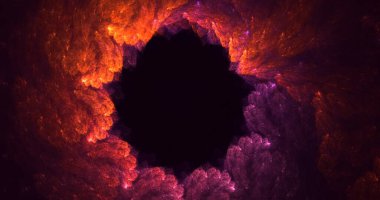 Soyut çok renkli fraktal ışık arkaplanı 3B görüntüleme