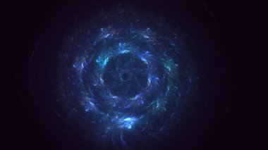 Soyut çok renkli fraktal ışık arkaplanı 3B görüntüleme