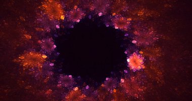 3B soyut renkli fraktal ışık arkaplanı oluşturma