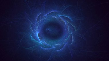 3B soyut renkli fraktal ışık arkaplanı oluşturma