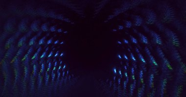 3B soyut renkli fraktal ışık arkaplanı oluşturma