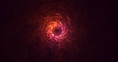 3B soyut renkli fraktal ışık arkaplanı oluşturma