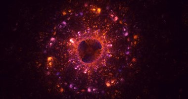 Soyut çember ışık arkaplanı oluşturuluyor